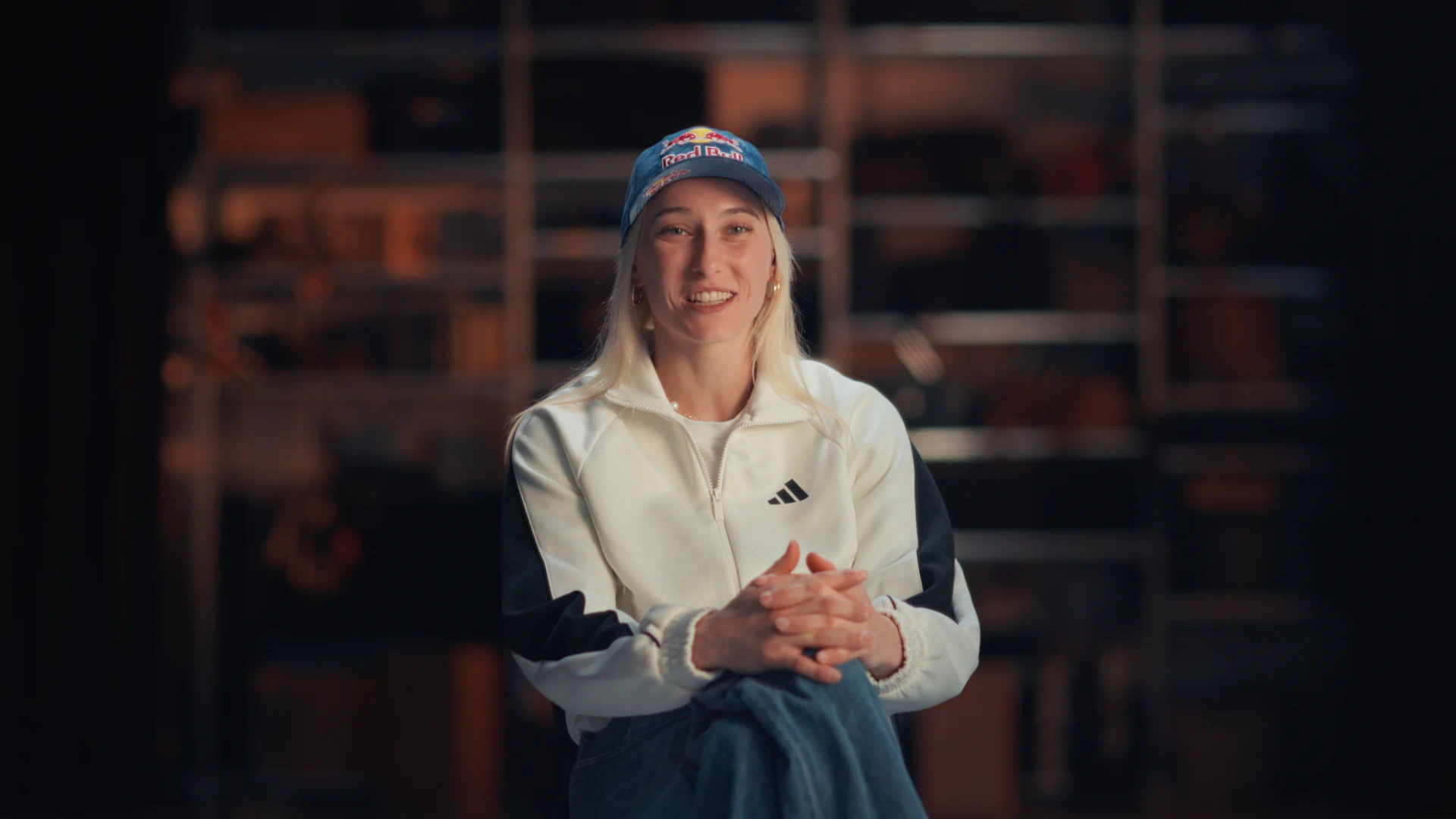 Janja Garnbret smiling in an interview