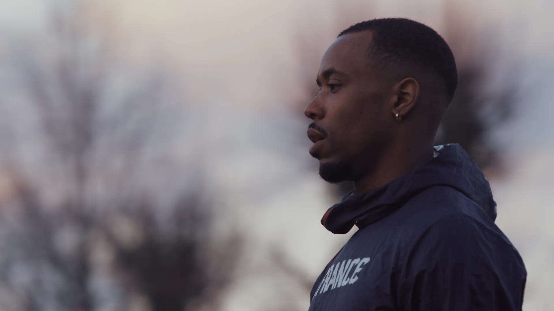 A portrait of track and field athlete and guide Jeffrey Lami